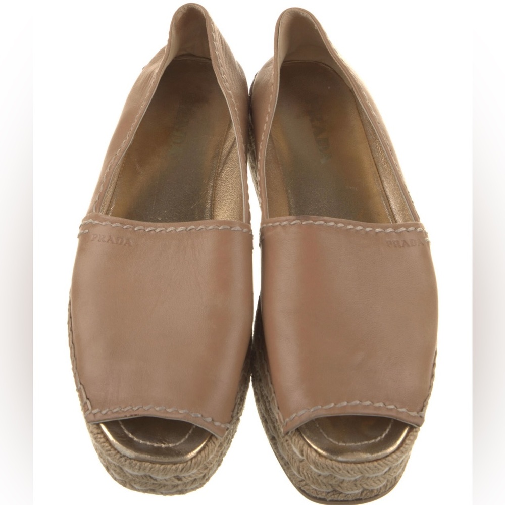 Prada Leather Espadrilles size 7.5/8/38